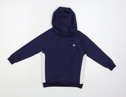 Dunnes Stores Girls Blue Polyester Pullover Hoodie Size 4-5 Years Pullover