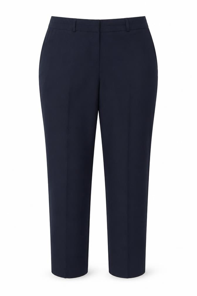 Dunnes Womens Blue Polyester Trousers Size 14 L26 in Regular Zip