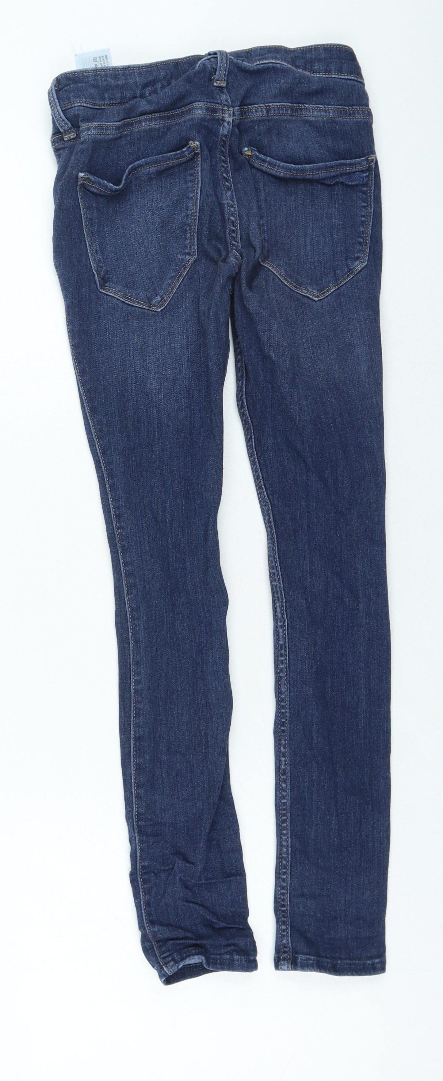 Hollister Womens Blue Polyester Skinny Jeans Size 24 in L24 in Regular Zip