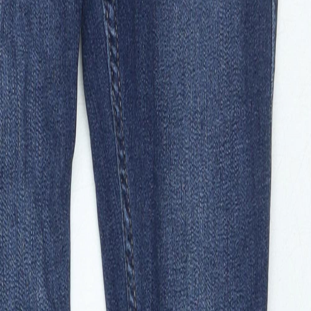 Hollister Womens Blue Polyester Skinny Jeans Size 24 in L24 in Regular Zip