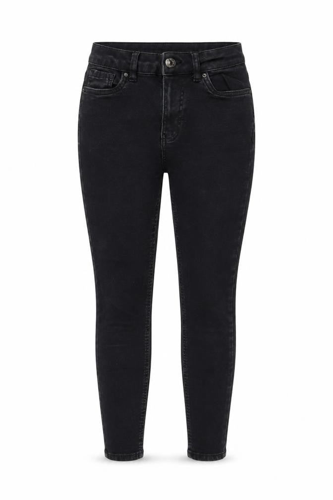 Peacocks Womens Black Cotton Skinny Jeans Size 8 L25 in Regular Zip