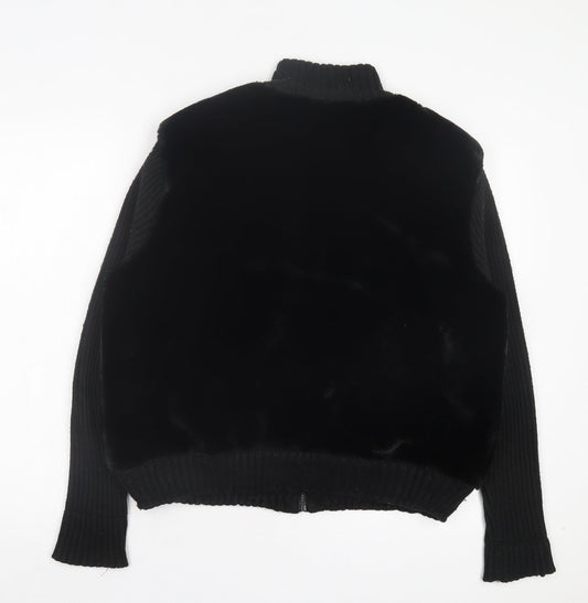 Dunnes Stores Womens Black Jacket Size 18 Zip