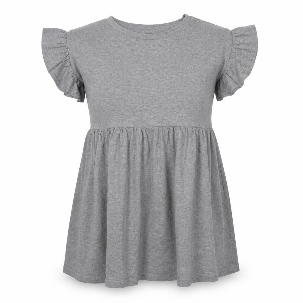 New Look Womens Grey Cotton T-Shirt Dress Size 12 Round Neck