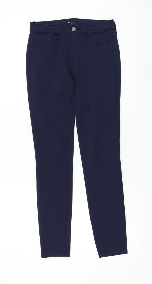 Gap Womens Blue Polyester Capri Leggings Size 4 L27 in