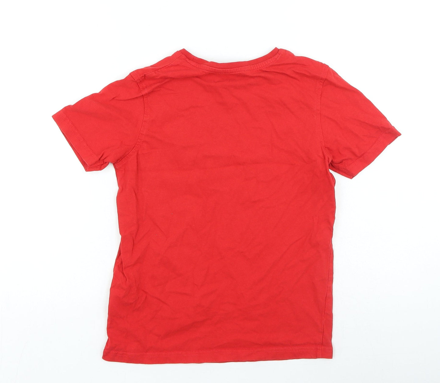 George Boys Red Cotton Basic Casual Size 9-10 Years Round Neck Pullover - Born To Game
