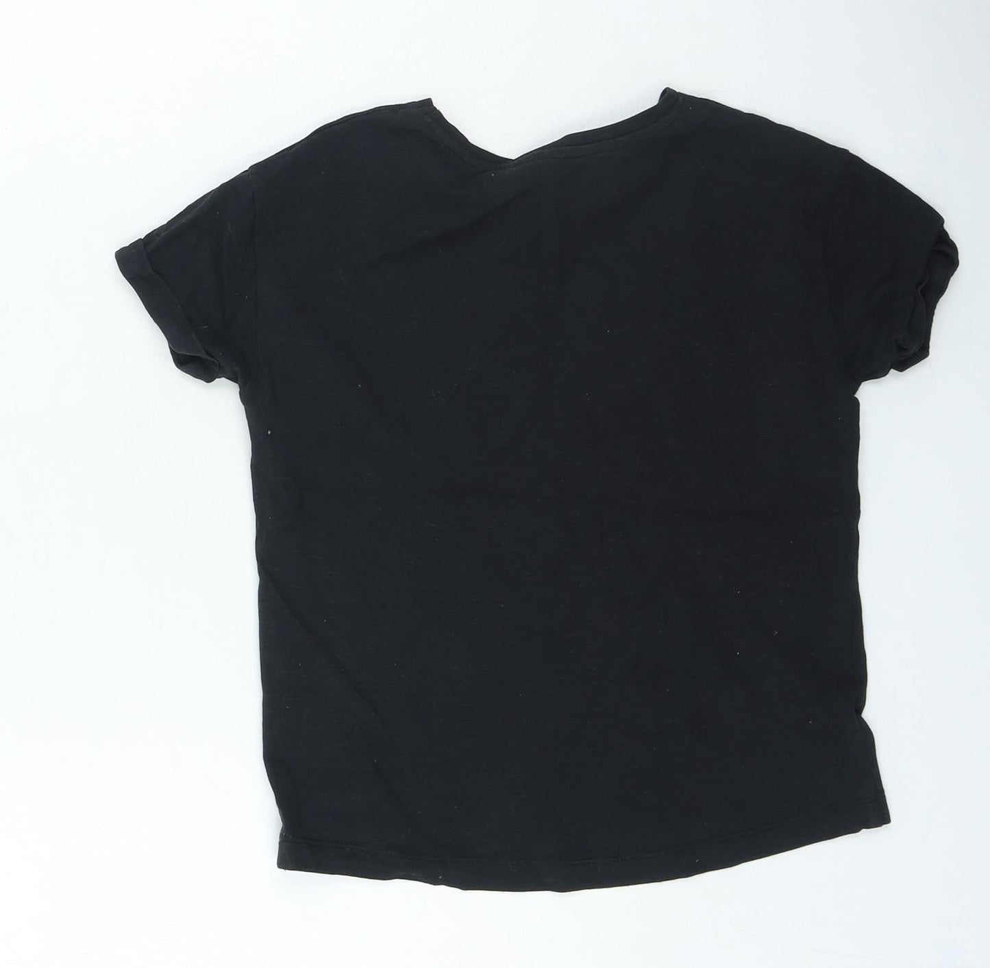 George Boys Black Cotton Basic Casual Size 6-7 Years Round Neck Pullover - Big Bro