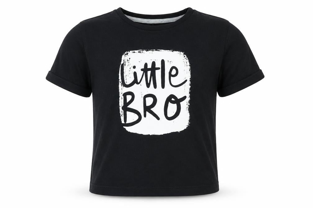 George Boys Black Cotton Basic Casual Size 5-6 Years Round Neck Pullover - Little Bro