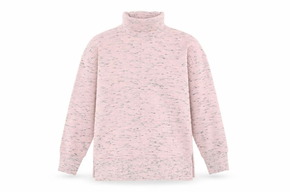 Marks and Spencer Womens Pink Cotton Pullover Sweatshirt Size 12 Pullover