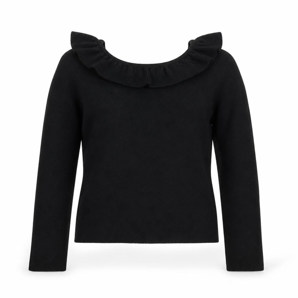 Primark Girls Black Boat Neck Polyester Pullover Jumper Size 11-12 Years Pullover