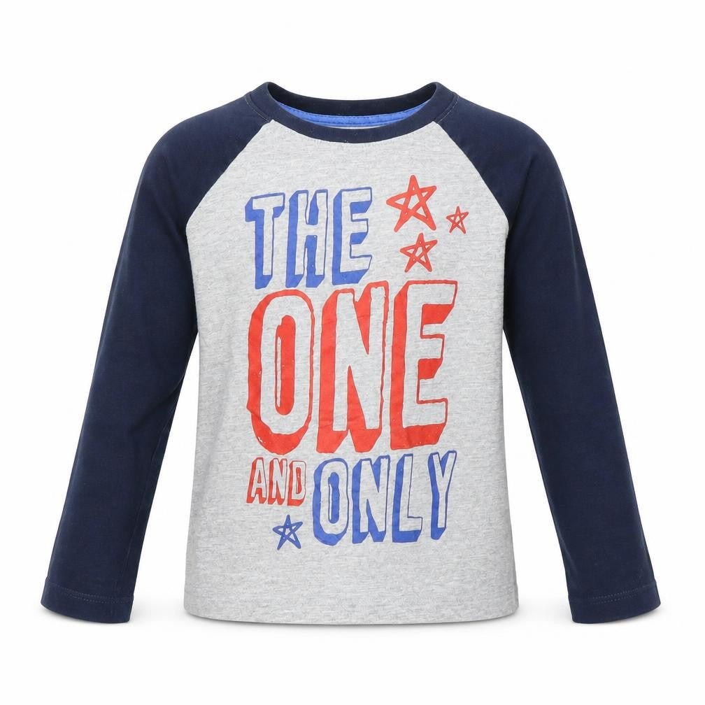 Dunnes Boys Grey Cotton Basic T-Shirt Size 7 Years Round Neck - The One and Only
