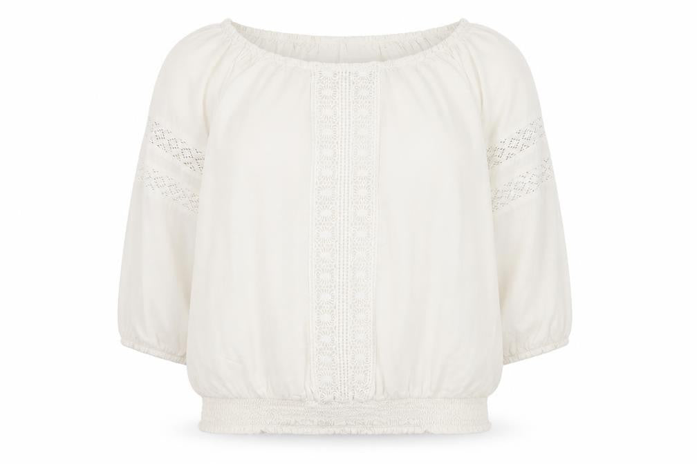 Dorothy Perkins Womens White Viscose Basic Blouse Size 12 Round Neck