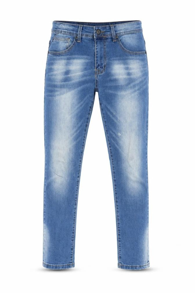 Crosshatch Womens Blue Cotton Skinny Jeans Size 32 L30 in Regular Zip