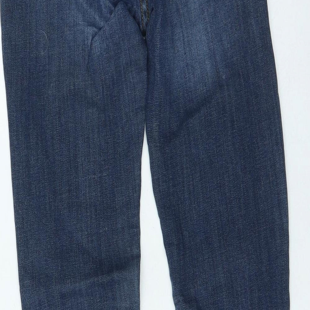 H&M Womens Blue Cotton Skinny Jeans Size 27 in L27.5 in Regular Zip