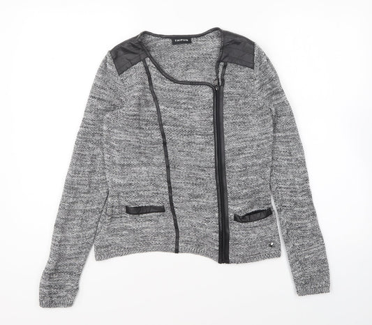 Taifun Womens Grey Jacket Size 10 Zip