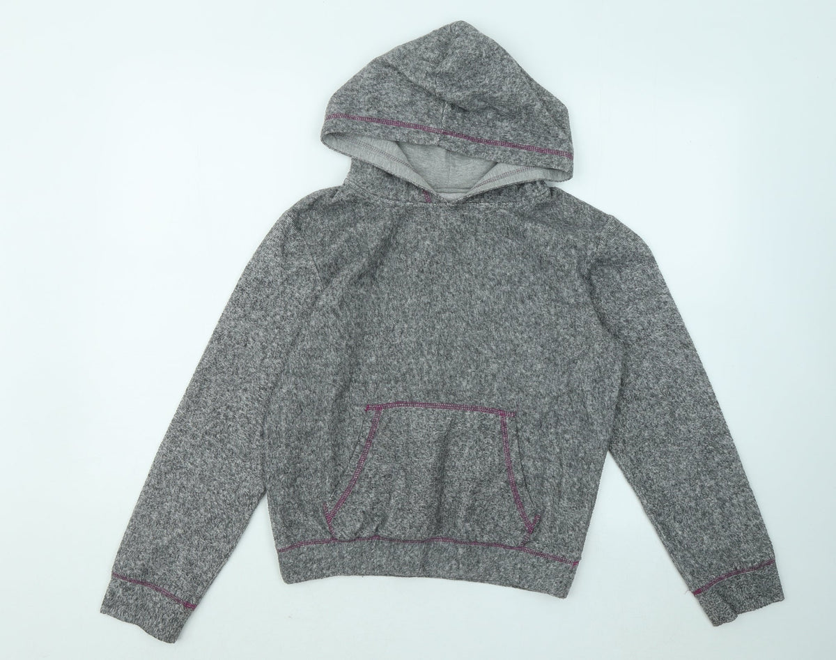 Dunnes Womens Grey Cotton Pullover Hoodie Size S Pullover