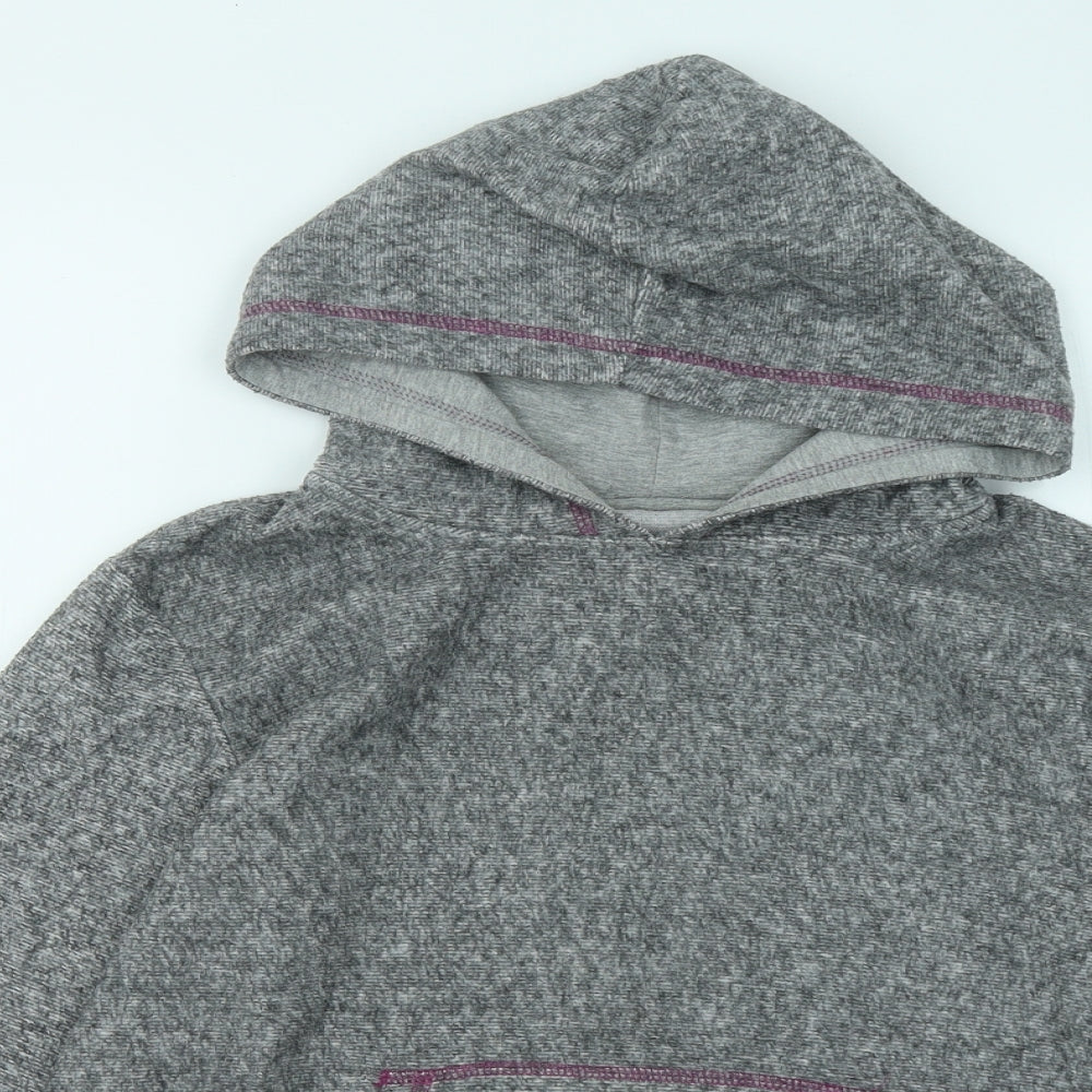 Dunnes Womens Grey Cotton Pullover Hoodie Size S Pullover