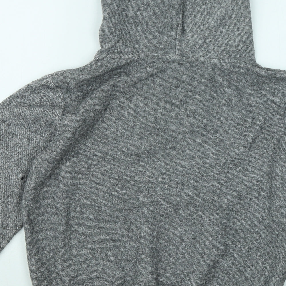 Dunnes Womens Grey Cotton Pullover Hoodie Size S Pullover
