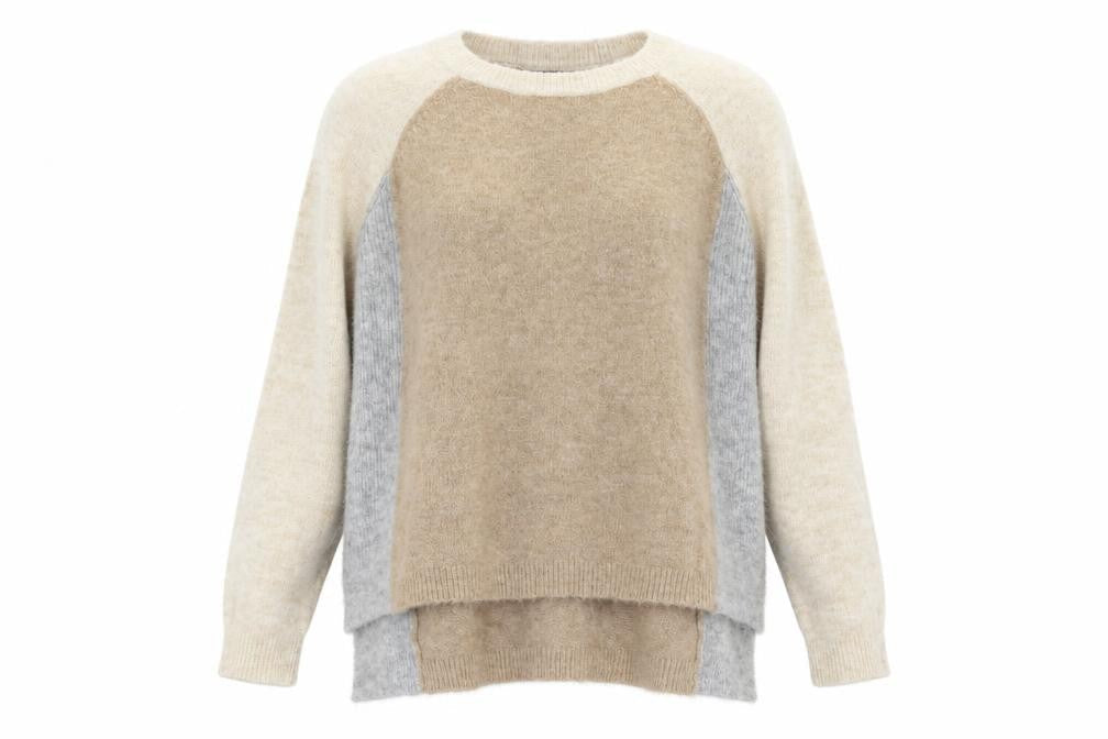Marks and Spencer Womens Multicoloured Round Neck Acrylic Pullover Jumper Size S