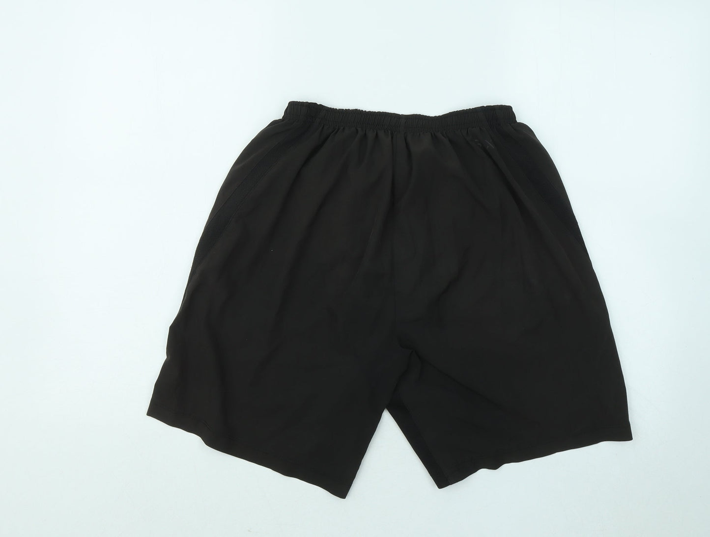Souluxe Mens Brown Polyester Sweat Shorts Size S Regular Drawstring