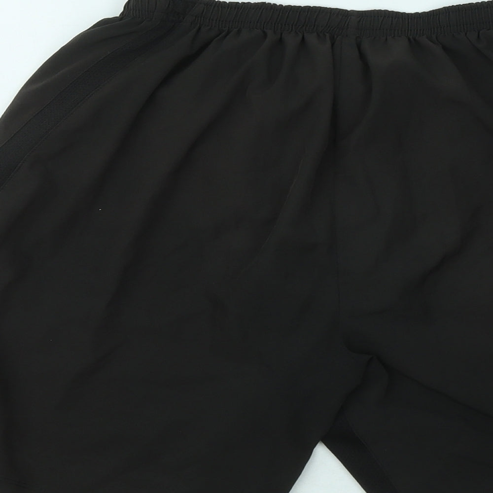 Souluxe Mens Brown Polyester Sweat Shorts Size S Regular Drawstring