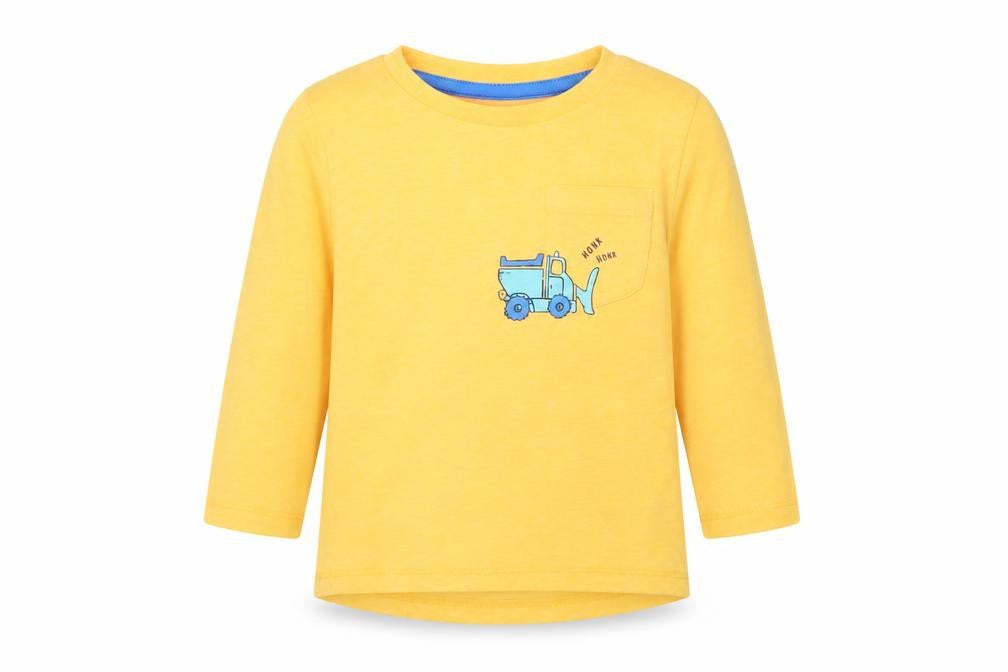 Dunnes Baby Orange Polyester Pullover T-Shirt Size 9-12 Months Crew Neck Pullover - Digger