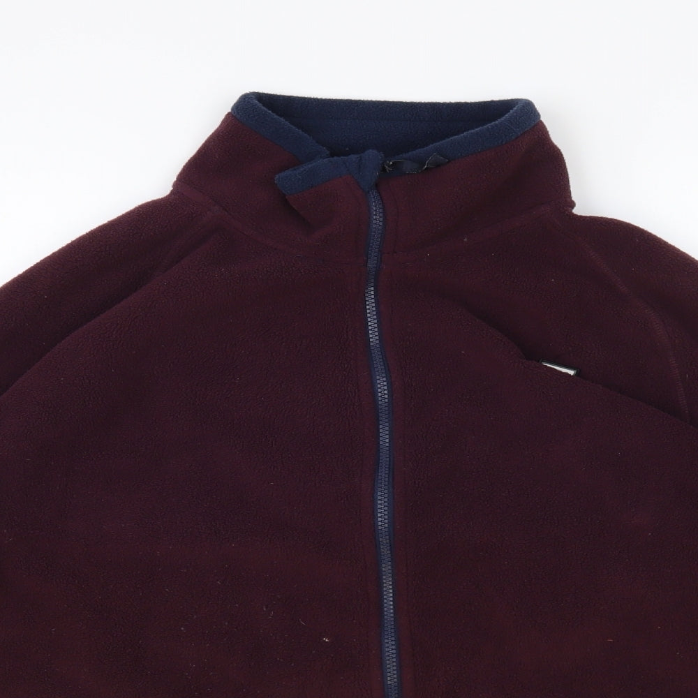 Cargoquay Mens Purple Polyester Full Zip Sweatshirt Size L