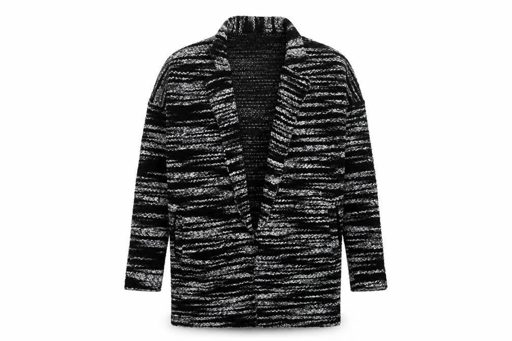 Warehouse Womens Grey V-Neck Acrylic Cardigan Jumper Size 10