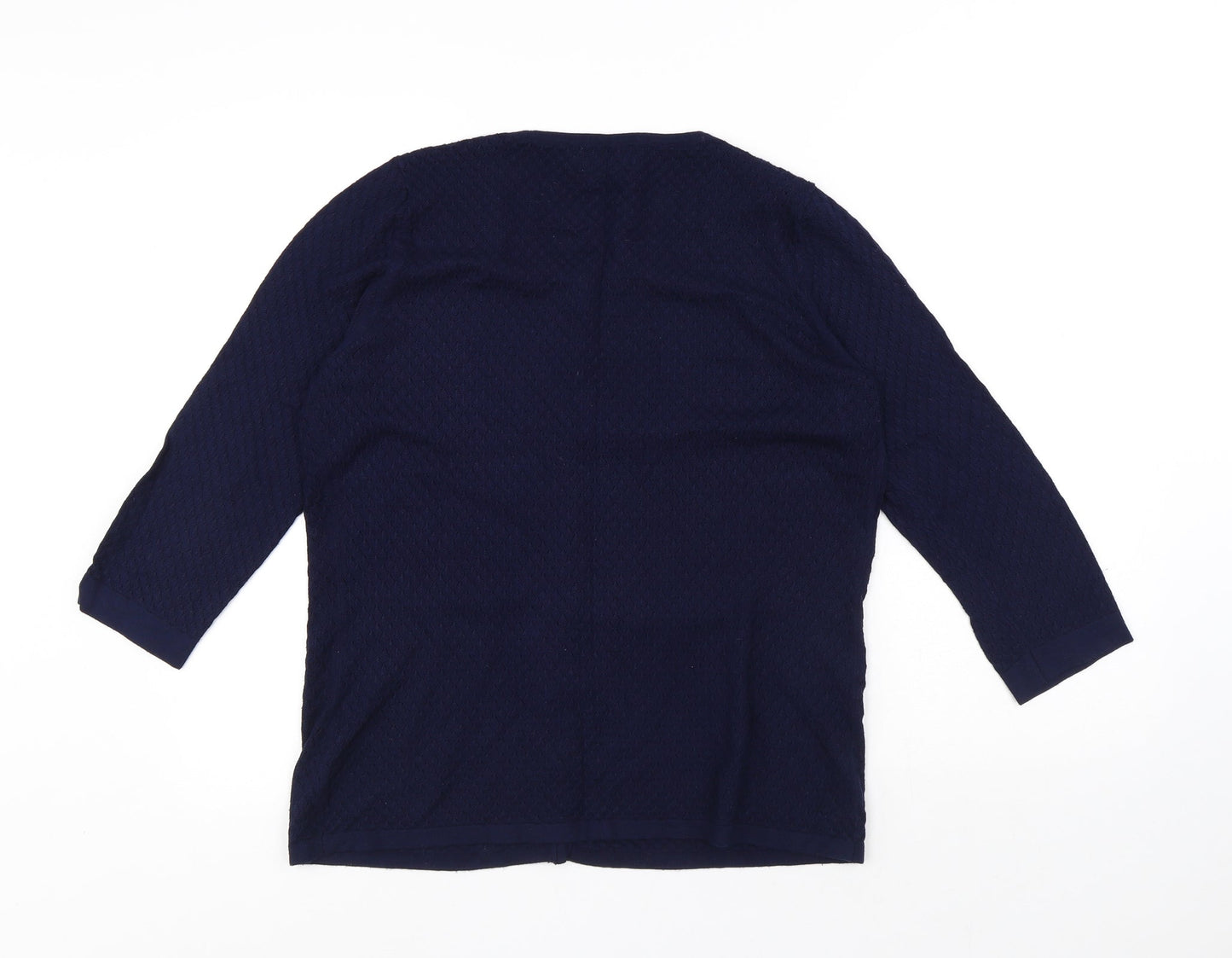 Savida Womens Blue V-Neck Viscose Cardigan Jumper Size S