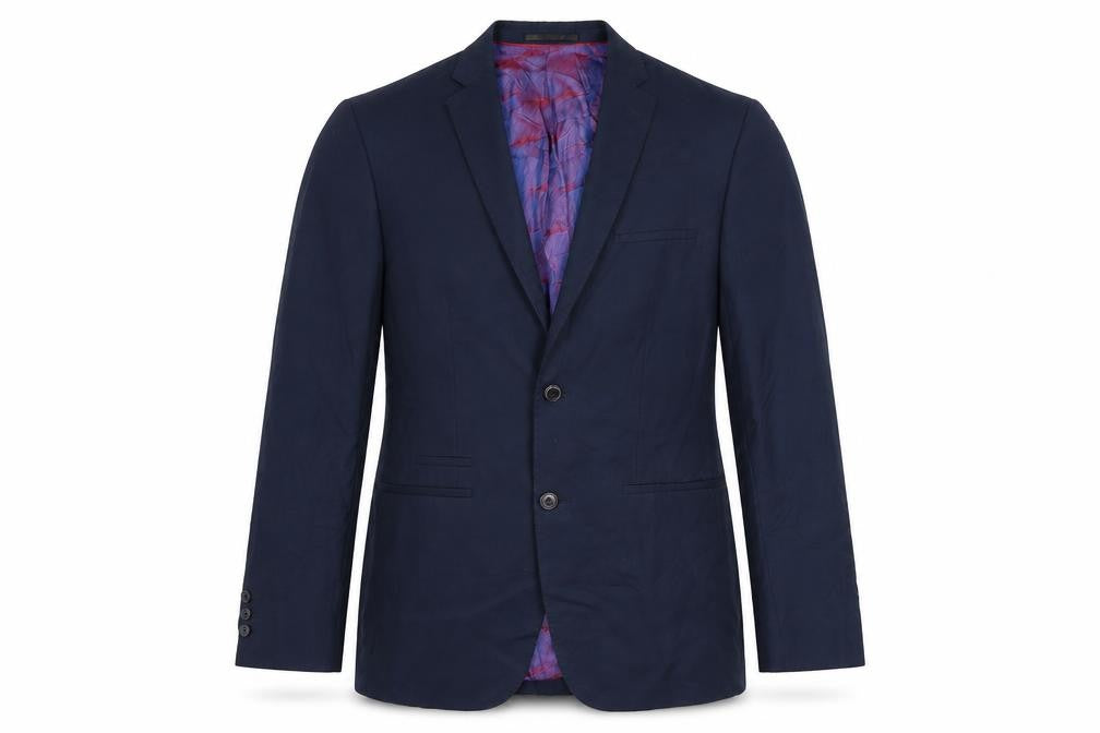 Stonebridge Mens Blue Polyester Jacket Suit Jacket Size 36
