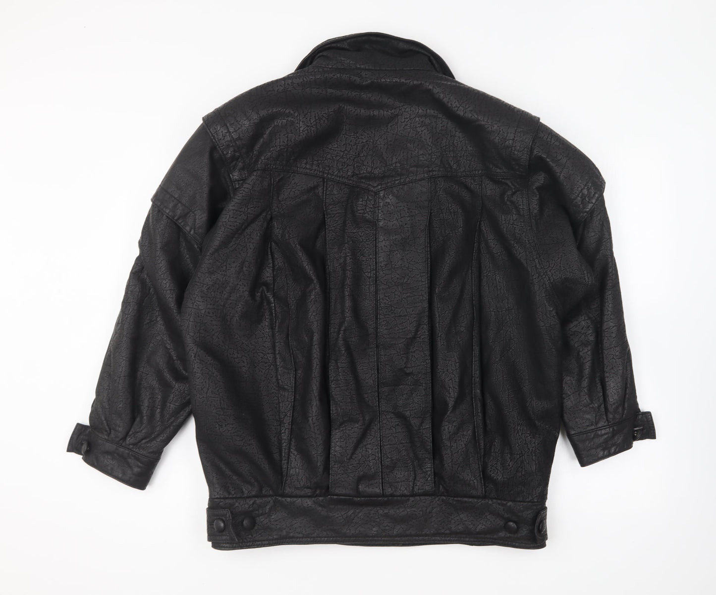 Stadick Womens Black Jacket Size 12 Button
