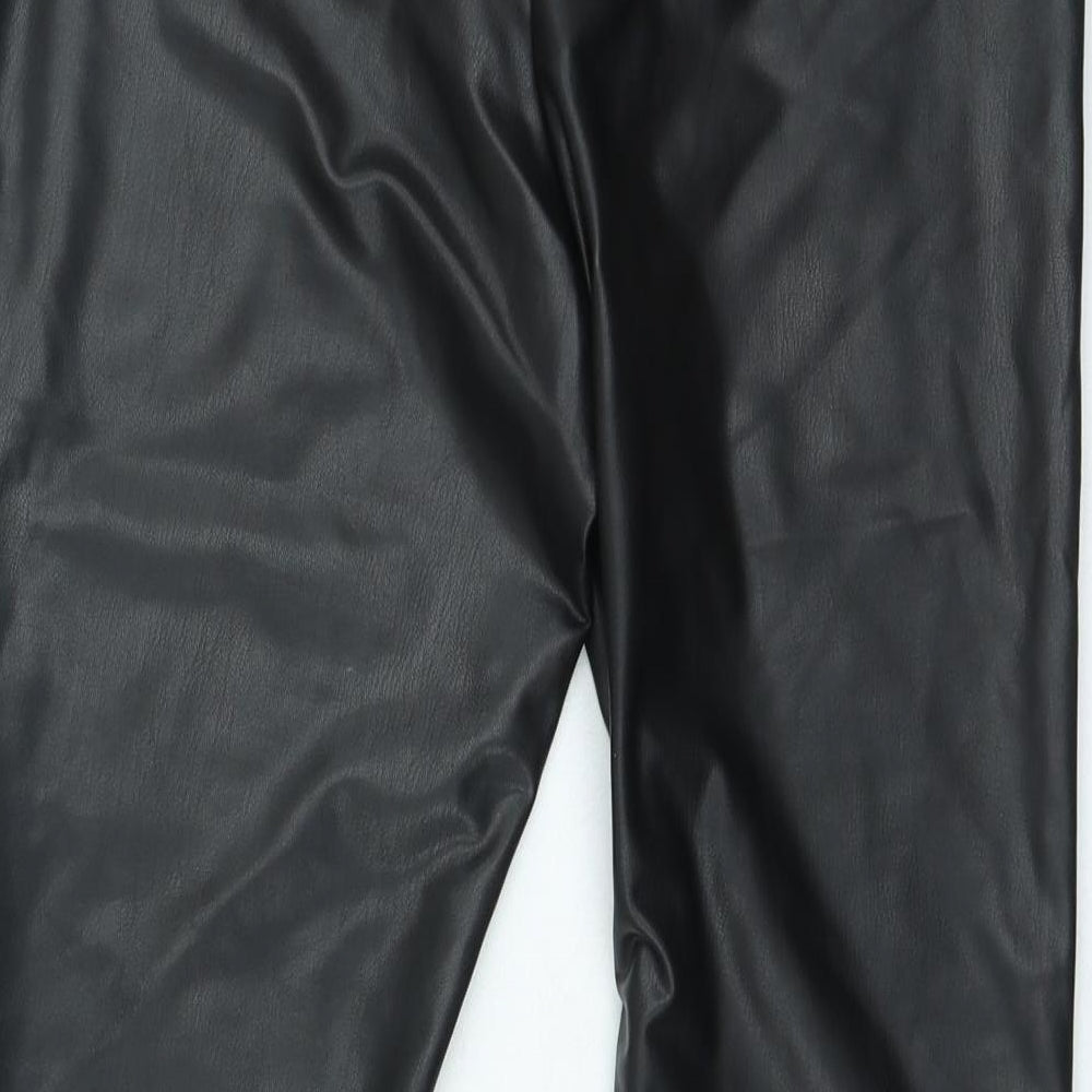 F&F Womens Black Polyester Jegging Jeans Size 10 L25 in Regular Zip