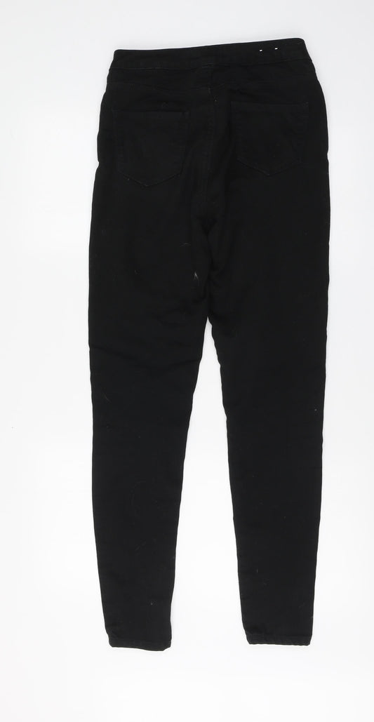 New Look Womens Black Cotton Skinny Jeans Size 10 L30 in Regular Button