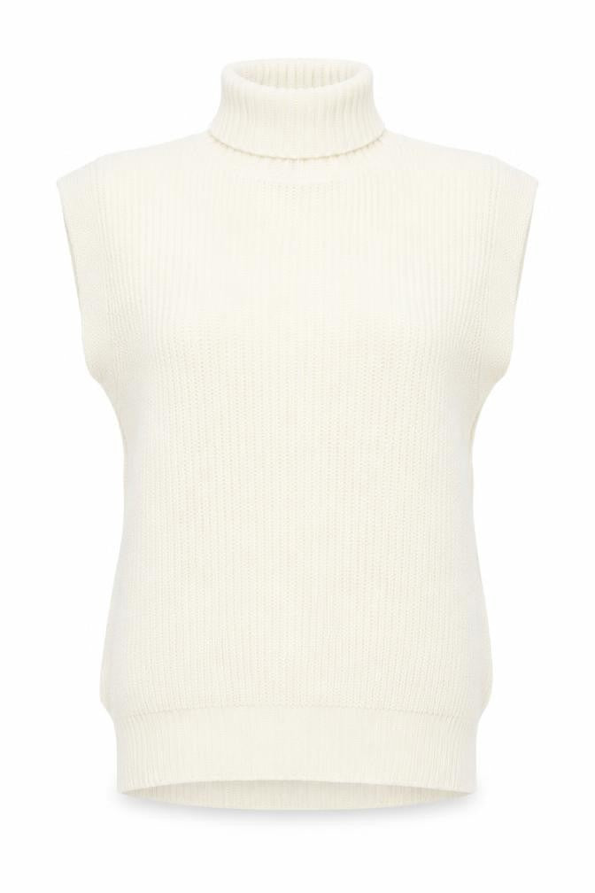 I SAW IT FIRST Womens Ivory Acrylic Jumper Dress Size S Roll Neck
