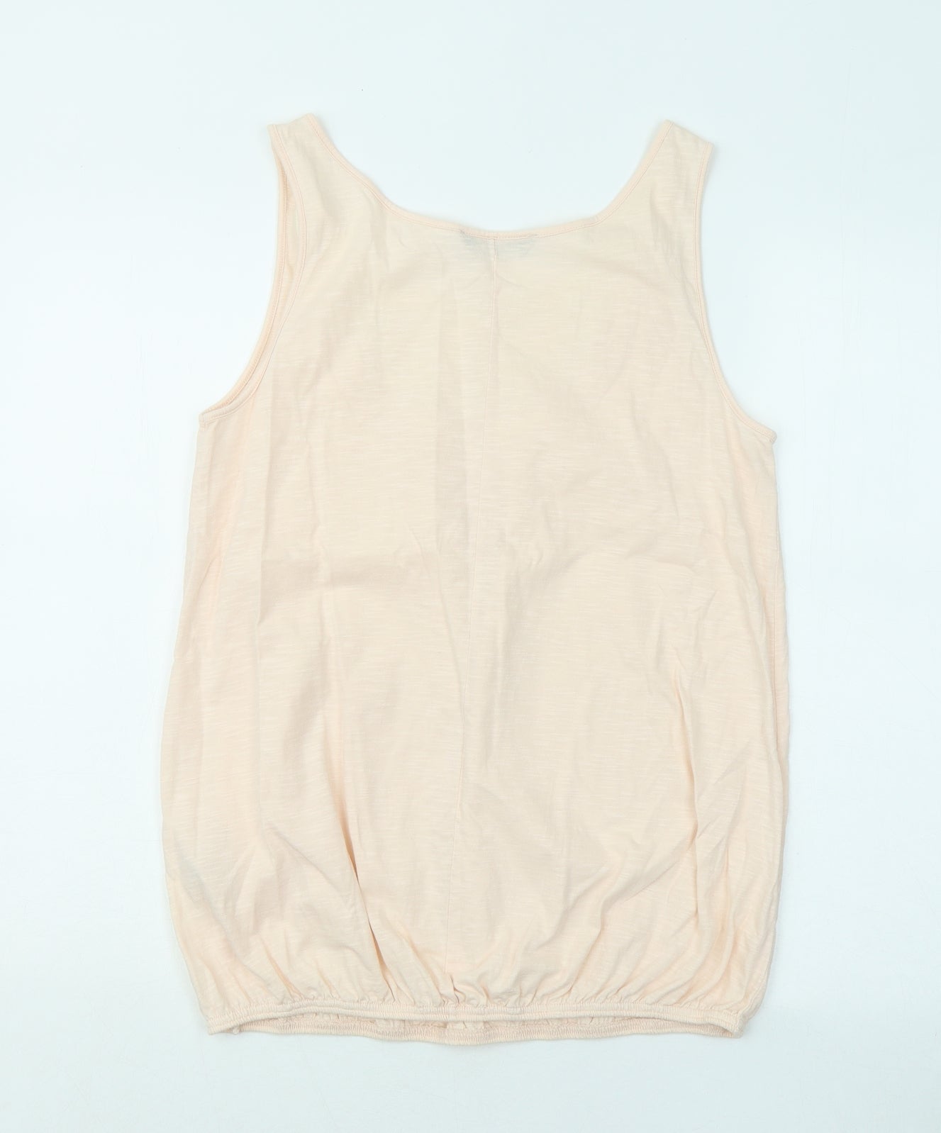Dorothy Perkins Womens Pink Cotton Basic Tank Size 14 Round Neck