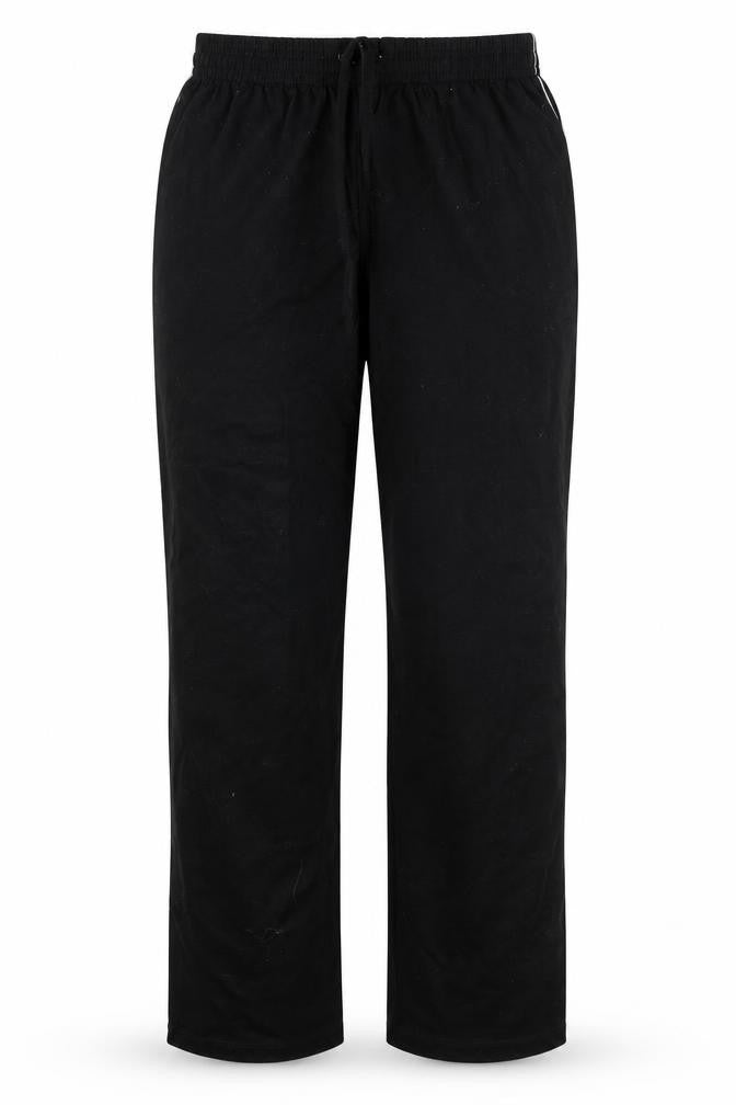 Kant Womens Black Polyester Jogger Trousers Size L L26 in Regular Tie