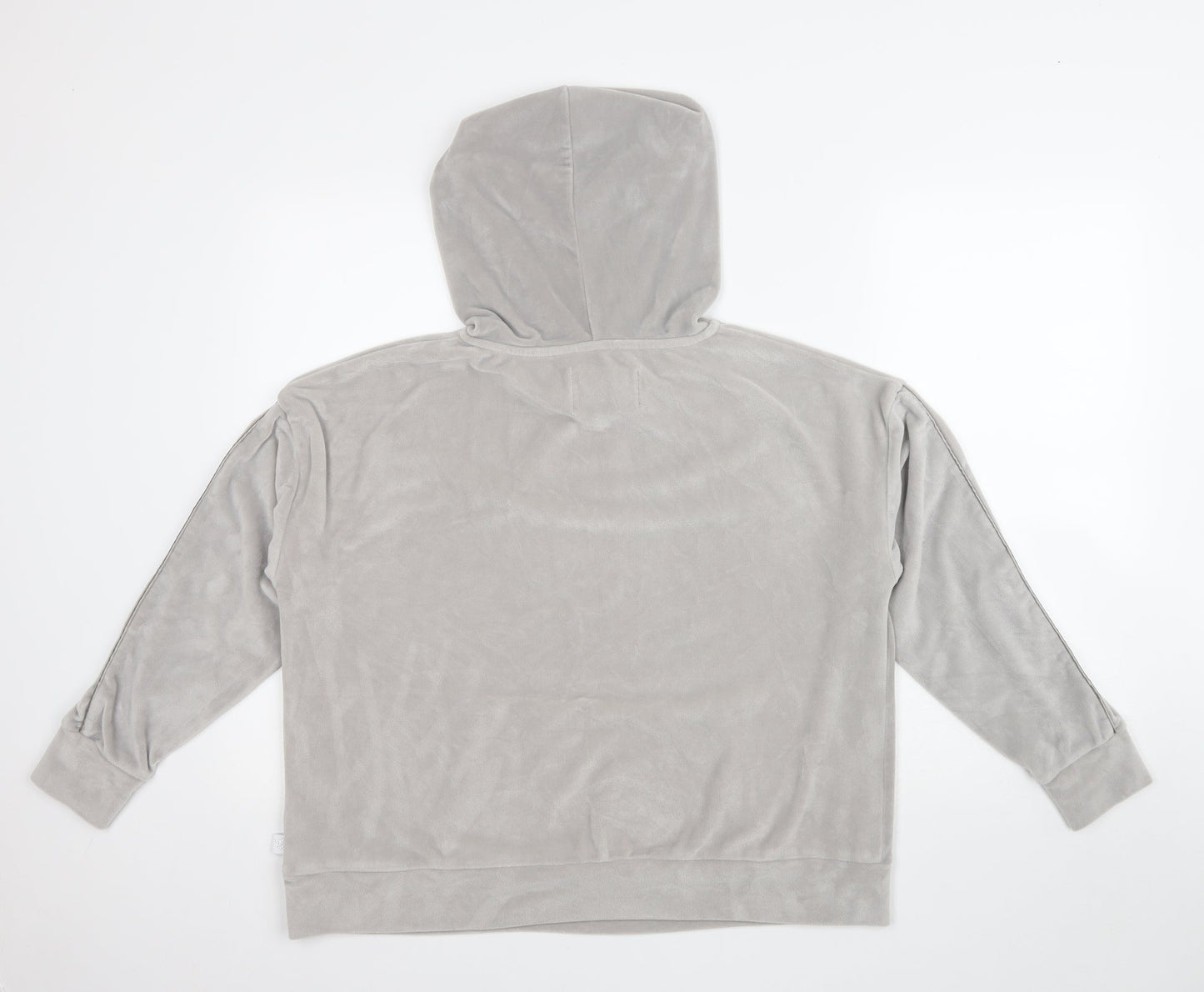 George Womens Grey Polyester Pullover Hoodie Size 12