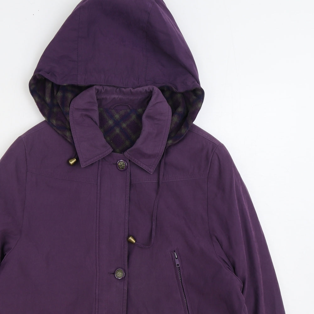 Berkertex Womens Purple Jacket Size 10 Zip