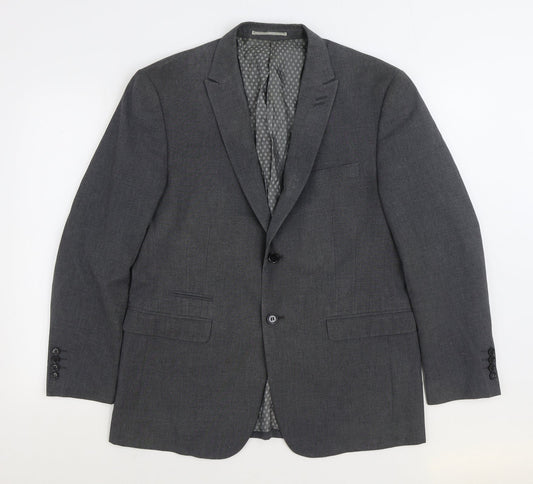 Skopes Mens Grey Polyester Jacket Suit Jacket Size 40