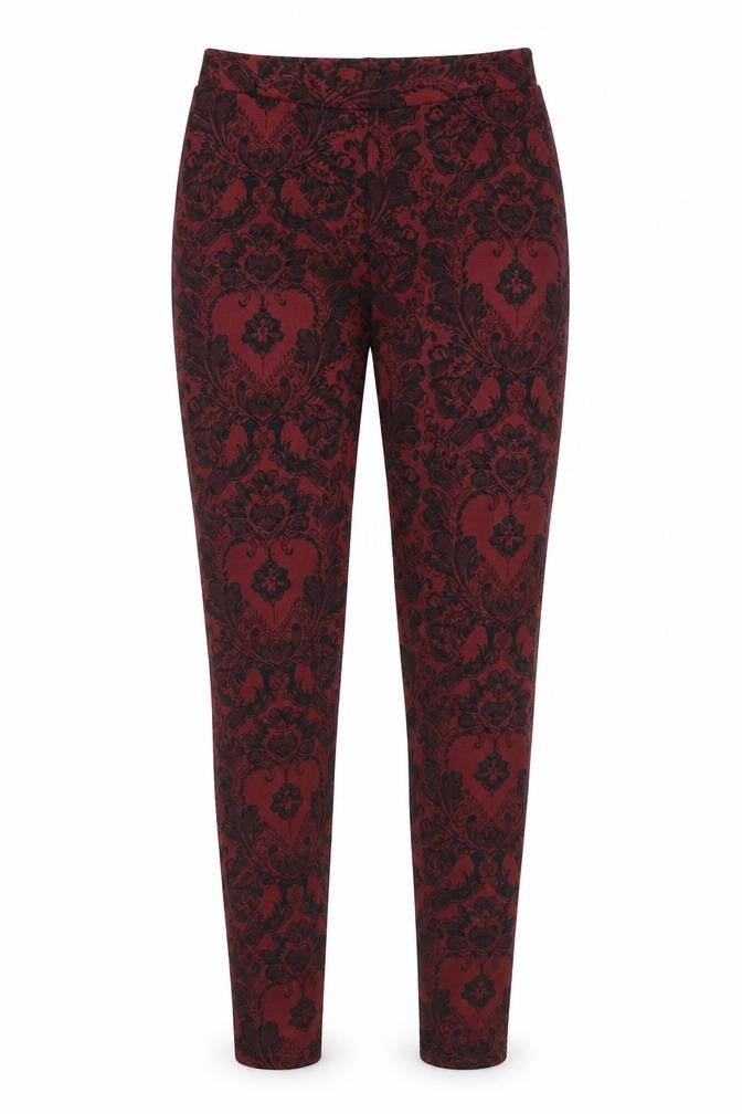 Warehouse Womens Red Geometric Polyester Jogger Leggings Size 6 L30 in