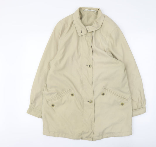 Marks and Spencer Womens Beige Jacket Size 6 Zip