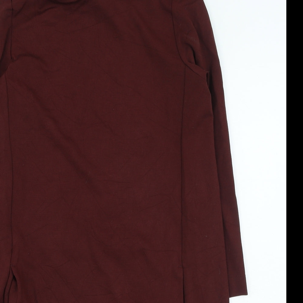 H&M Womens Purple Viscose Fit & Flare Size S Round Neck Pullover