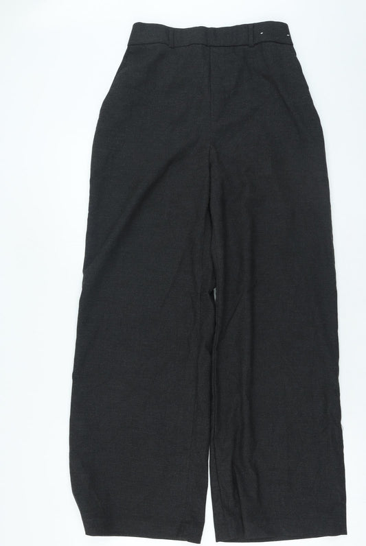 Preworn Womens Grey Polyester Trousers Size 26 in L26 in Regular