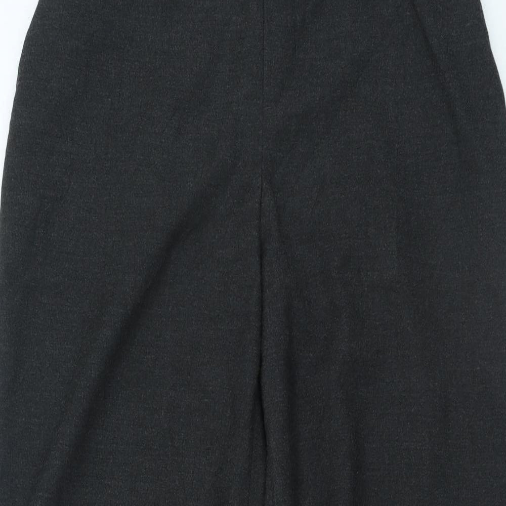 Preworn Womens Grey Polyester Trousers Size 26 in L26 in Regular