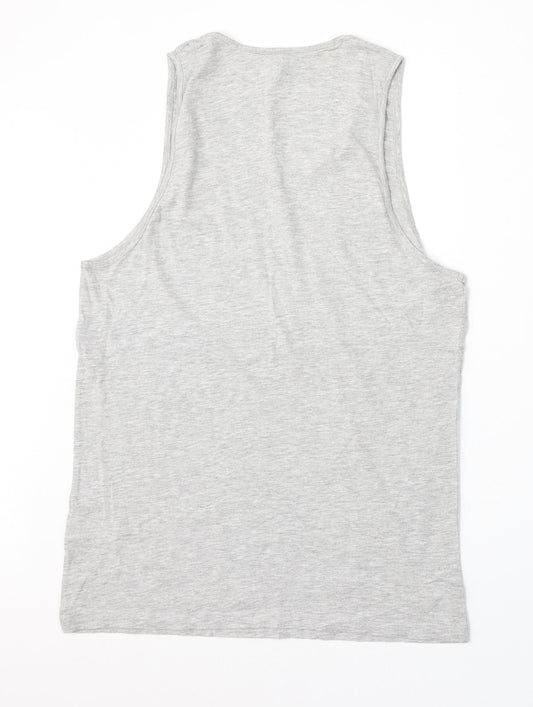 Cedar Wood State Mens White Cotton T-Shirt Size S Round Neck - West Coast