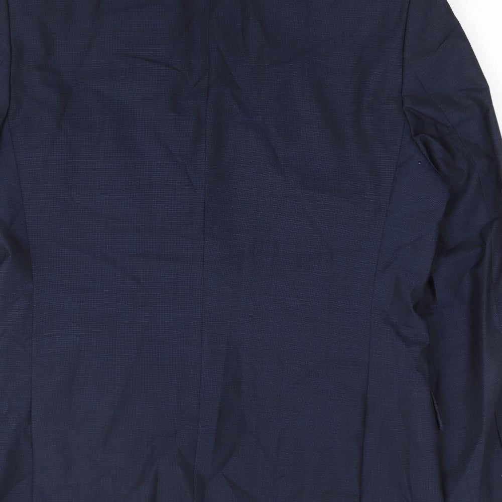 Howick Tailored Mens Blue Wool Jacket Suit Jacket Size 40