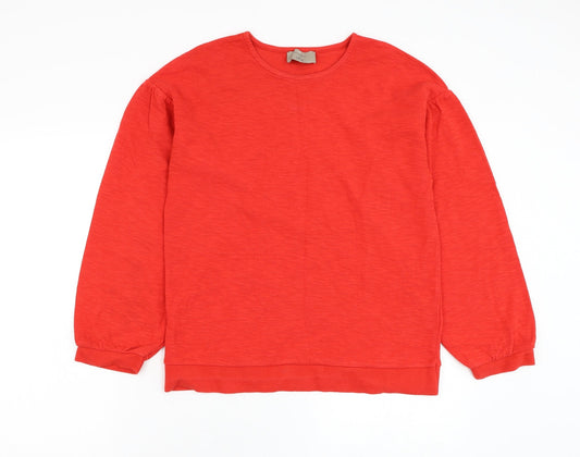 Paul Costelloe Womens Red Cotton Pullover Sweatshirt Size M Pullover