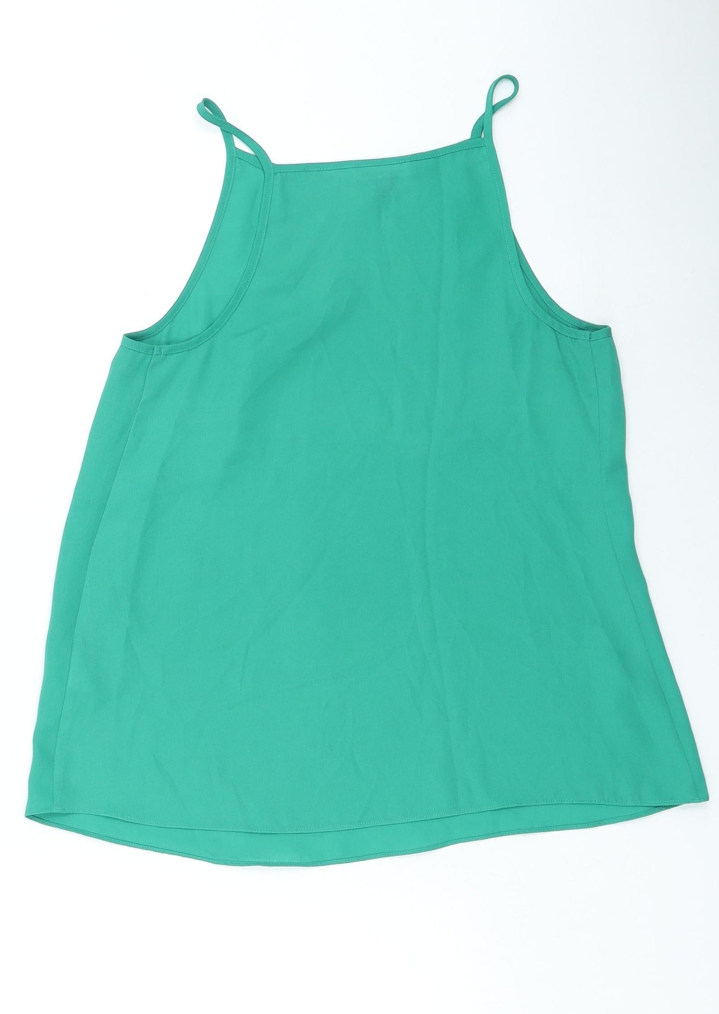 Warehouse Womens Green Polyester Camisole Tank Size S Halter