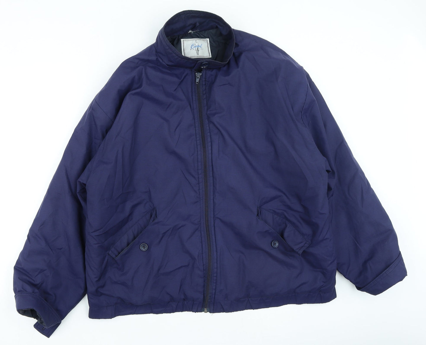 Casual Appeal Mens Blue Jacket Size L Zip