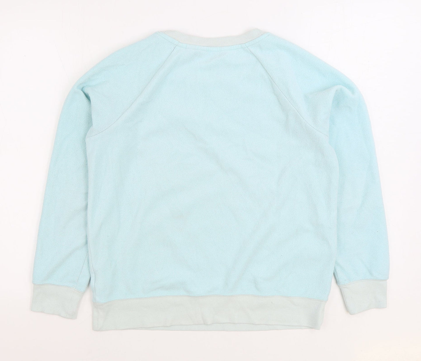 Lands End Womens Blue Polyester Pullover Sweatshirt Size S Pullover