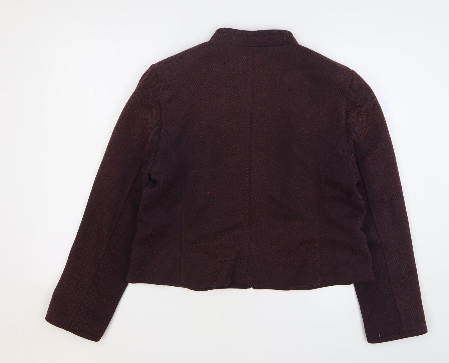 Marks and Spencer Womens Purple Jacket Size 18 Zip